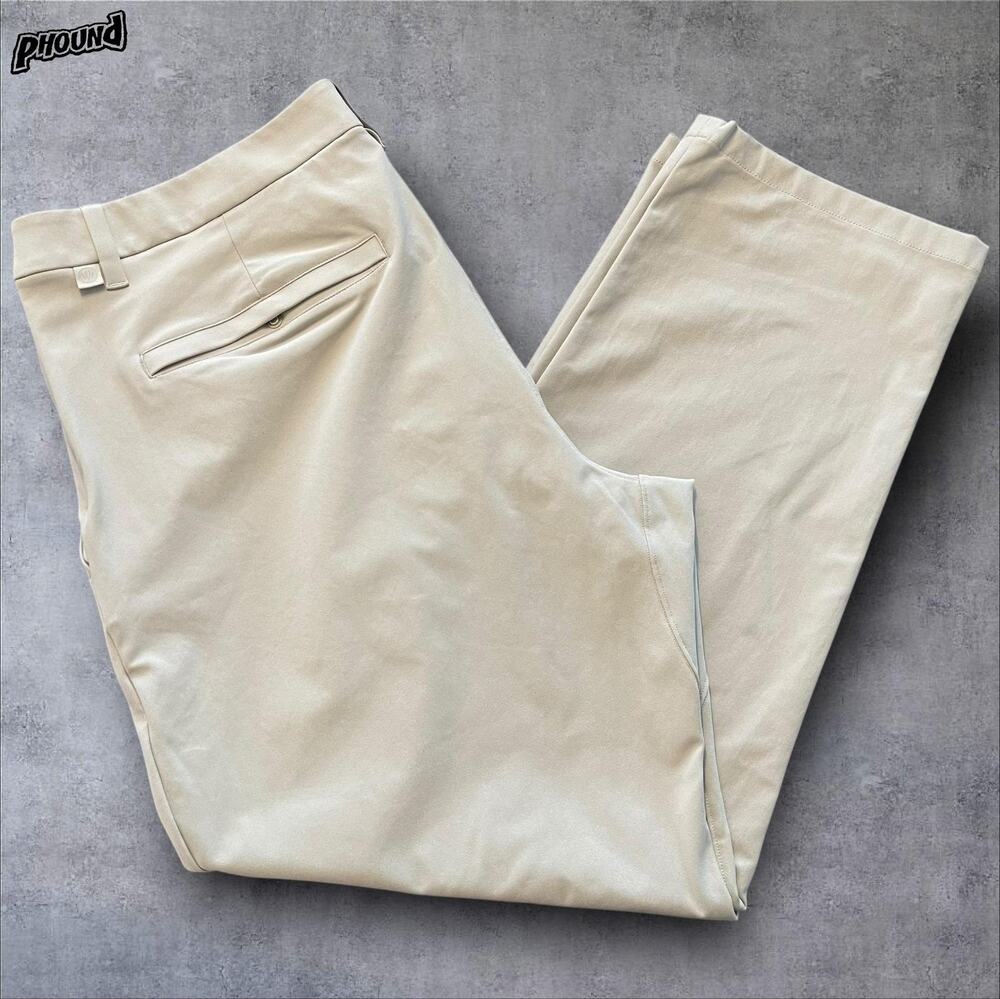 Lullulemon Warpstreme Commission LM5AO5S 36 Beige Golf Casual Stretch Trousers
